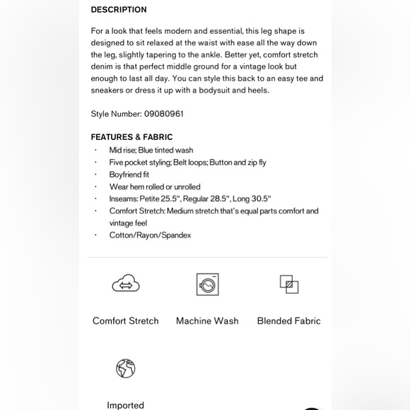 Express Mid Rise Blue Tinted Boyfriend Jeans Size 8L (worn once) - Picture 7 of 7